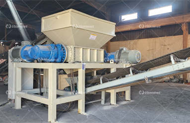 The Whole Waste Tire Shredder In Indonesia