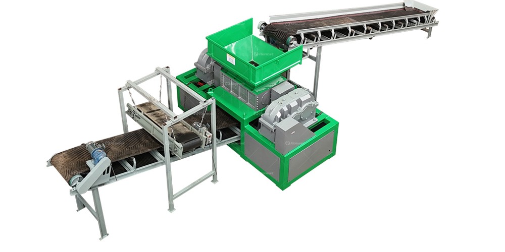 A heavy duty shredder